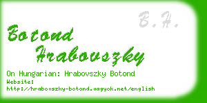 botond hrabovszky business card
